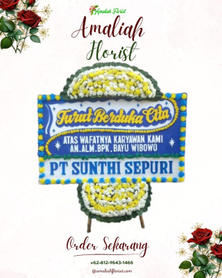 Papan Bunga Duka di Koroncong
